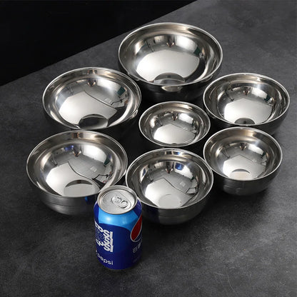 Double-Layer Stainless Steel Bowl