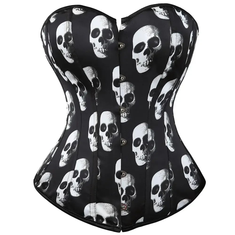 Women's Satin Lace-Up Corset Bustier