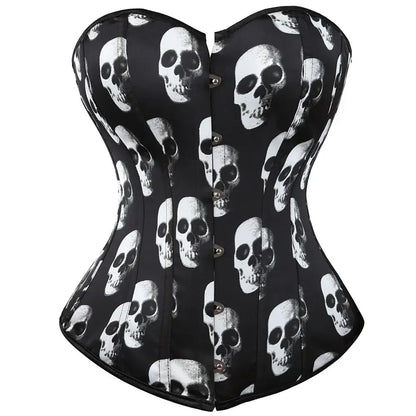 Women's Satin Lace-Up Corset Bustier