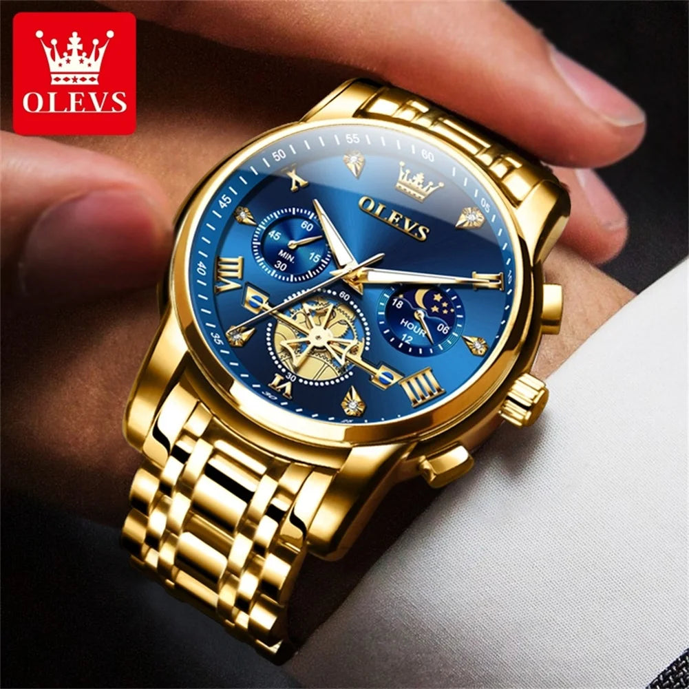 Luxury Moonphase Roman Dial Watch