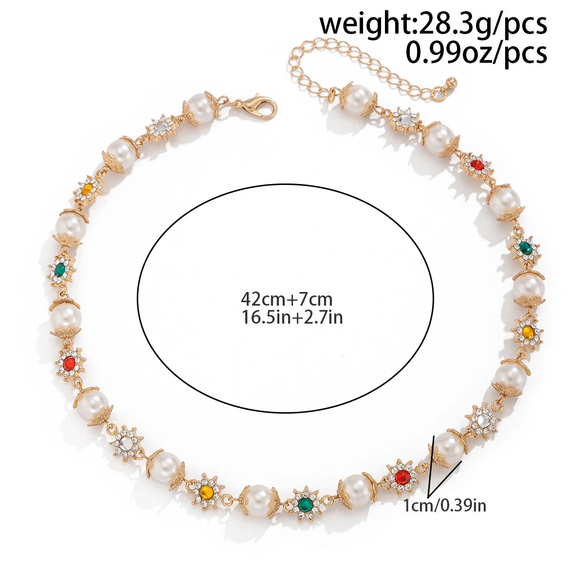 Elegant Pearl Choker Necklace
