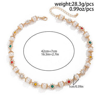 Elegant Pearl Choker Necklace