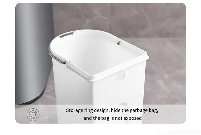 7L Smart Sensor Bathroom Bin & Toilet Brush Set – Touchless Stainless Steel Waterproof Waste Bin