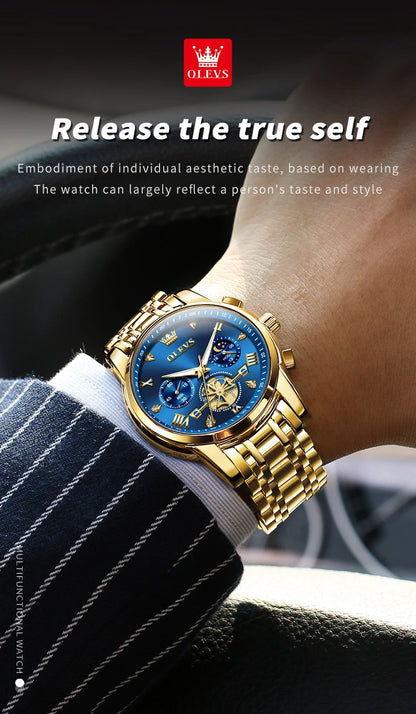 Luxury Moonphase Roman Dial Watch
