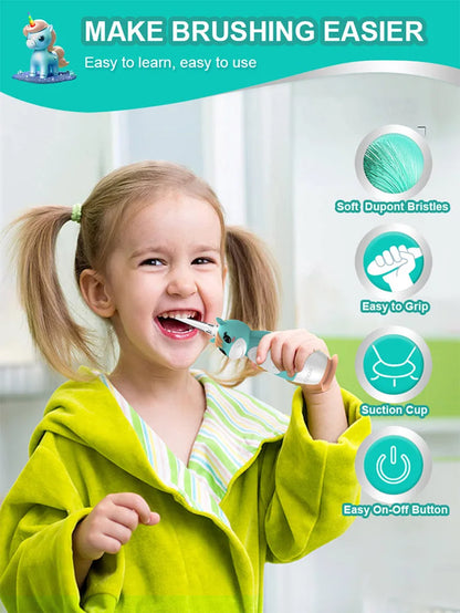 Kids Sonic Electric Toothbrush with Timer & Replacement Heads