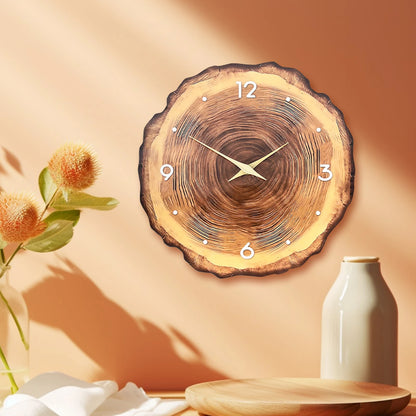 Woodland Harmony Silent Wooden Wall Clock