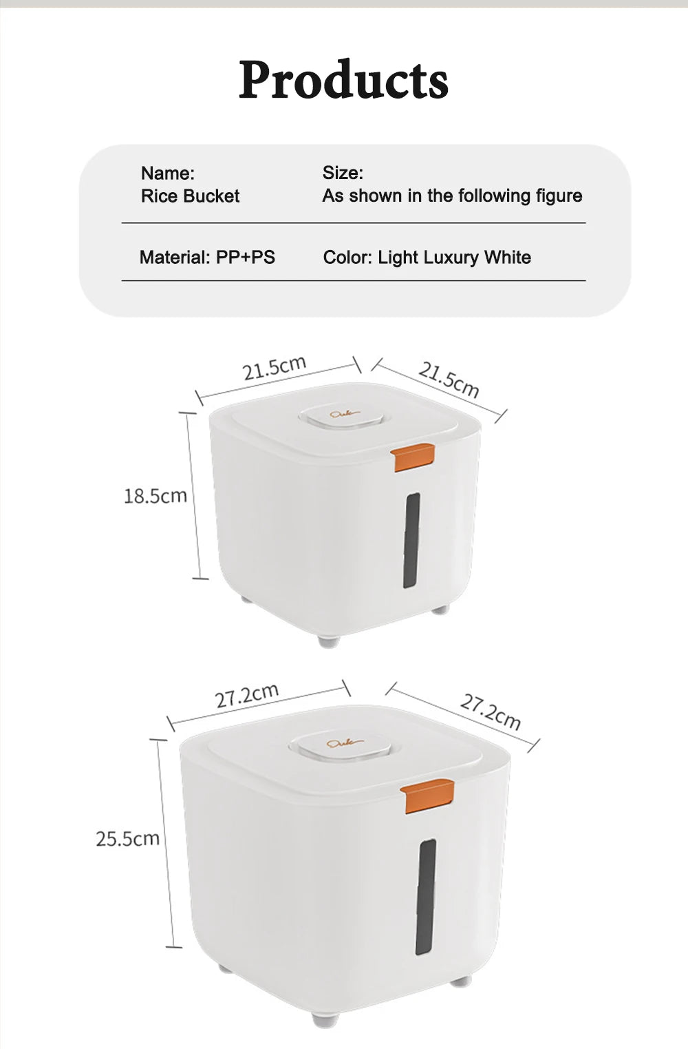Moisture-Proof Grain Bin – Keeps Rice Fresh Longer