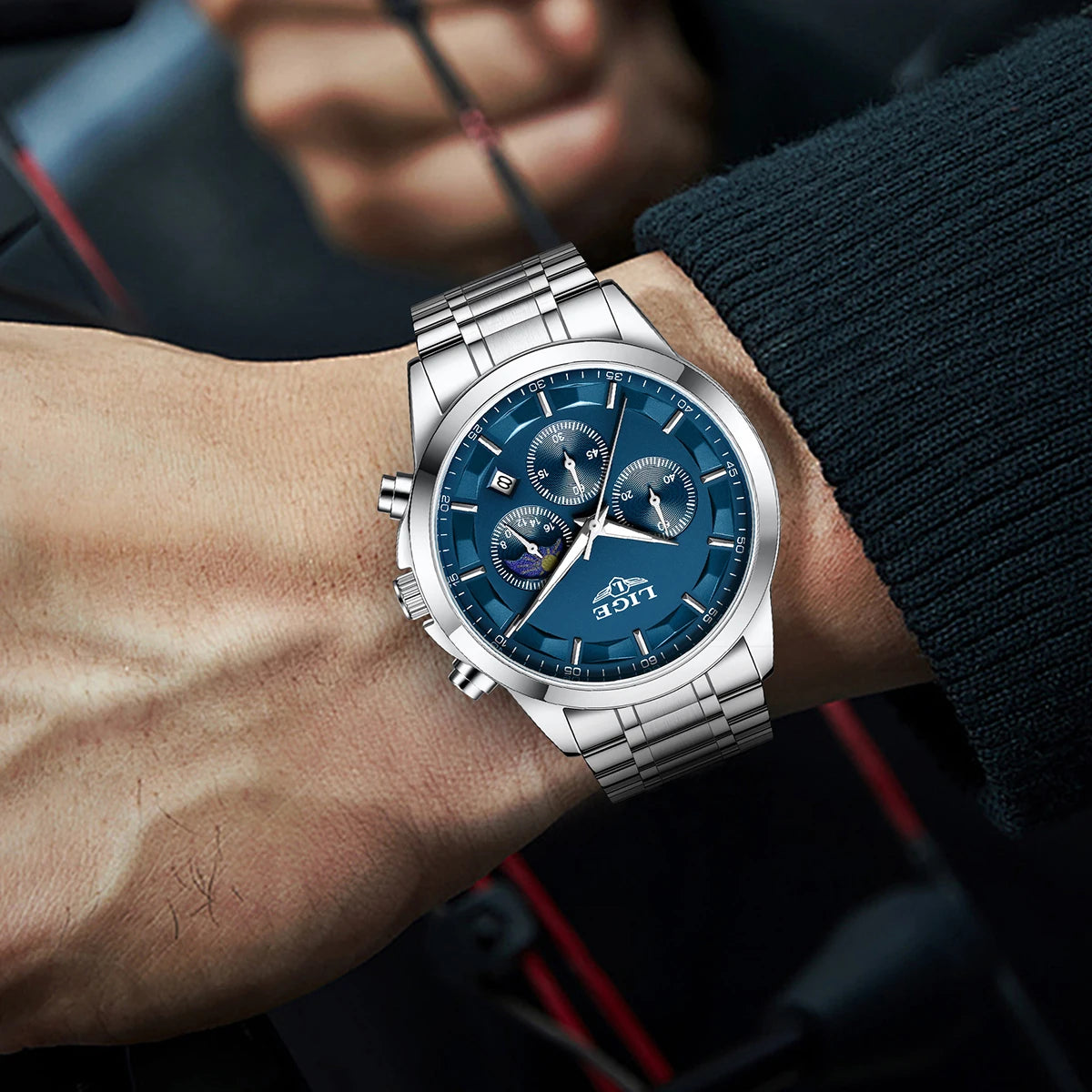 Elevate Your Style: Luxury Quartz Chronograph Watch for Gentlemen