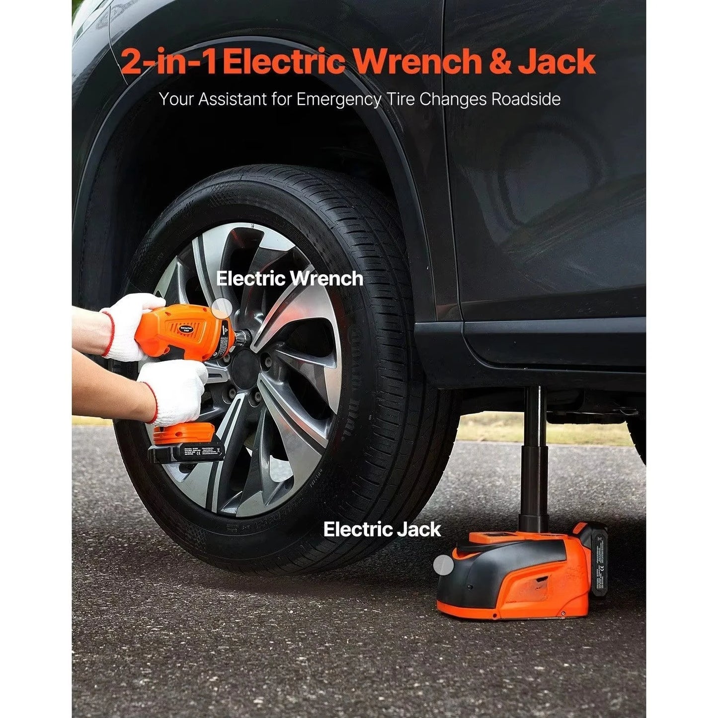 Portable 5-Tonne Hydraulic Car Jack Kit with Remote Control