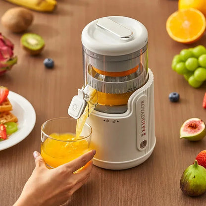 Large-Diameter Orange Juicer with Juice & Pulp Separator