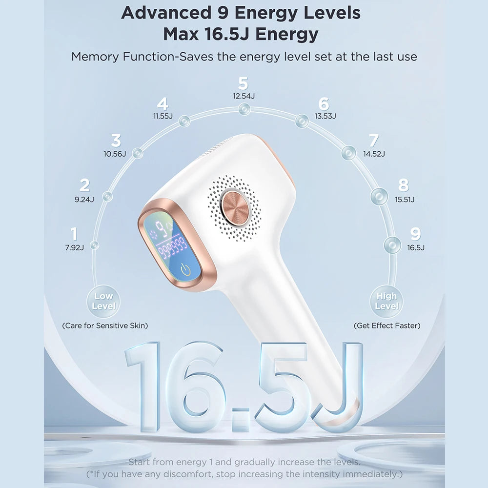 **Achieve Silky-Smooth Skin with Advanced IPL Hair Removal & Ice Cooling Comfort**