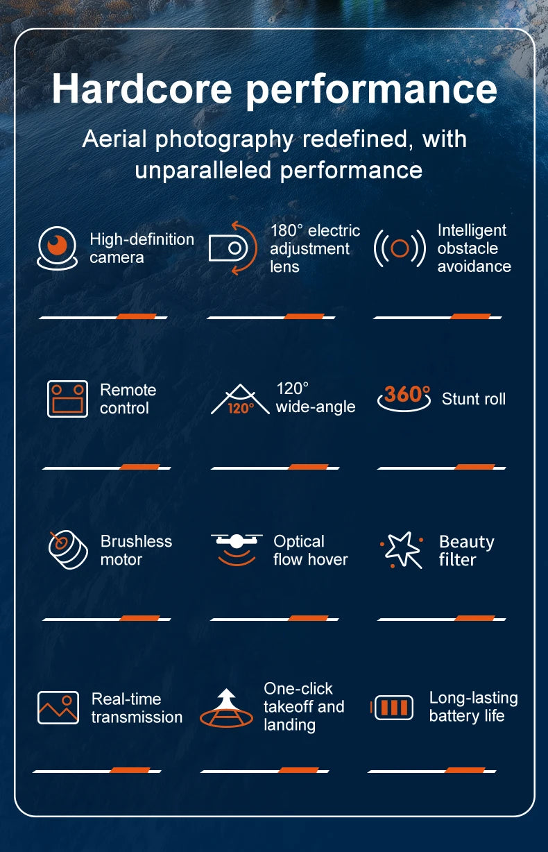 M4 8K HD Triple-Camera Drone With Integrated Screen