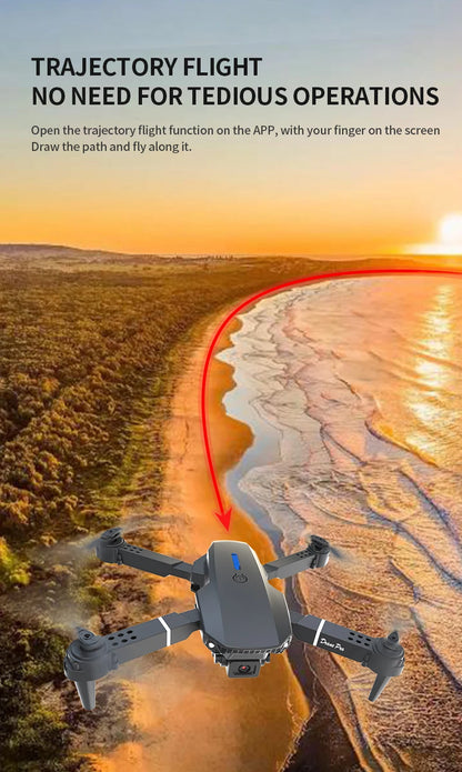 E88 PRO 8K HD Foldable Drone With Wide-Angle Camera & Smart Height Hold