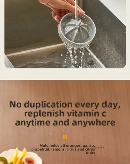 Large-Diameter Orange Juicer with Juice & Pulp Separator