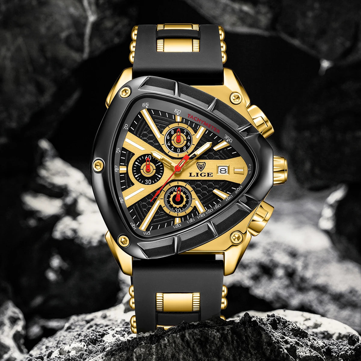 LIGE Men’s Sport Watch – Bold Design, Ultimate Performance
