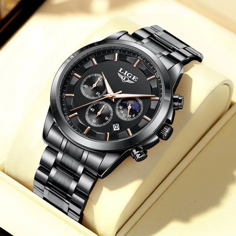 Elevate Your Style: Luxury Quartz Chronograph Watch for Gentlemen