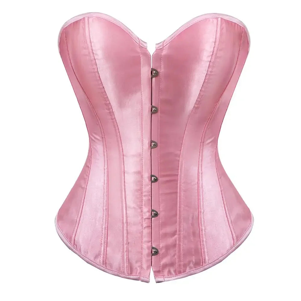 Women's Satin Lace-Up Corset Bustier