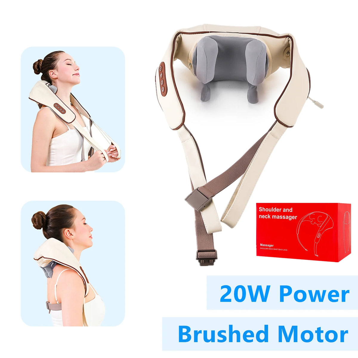 26W Neck, Shoulder & Back Kneading Massager