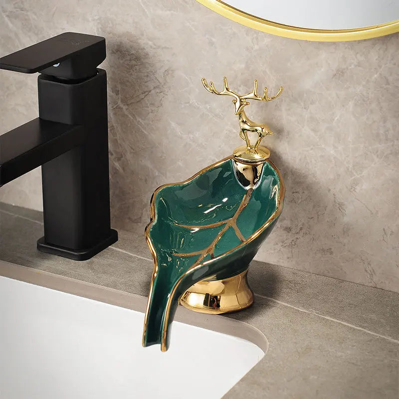 Leaf Ceramic Soap Dish