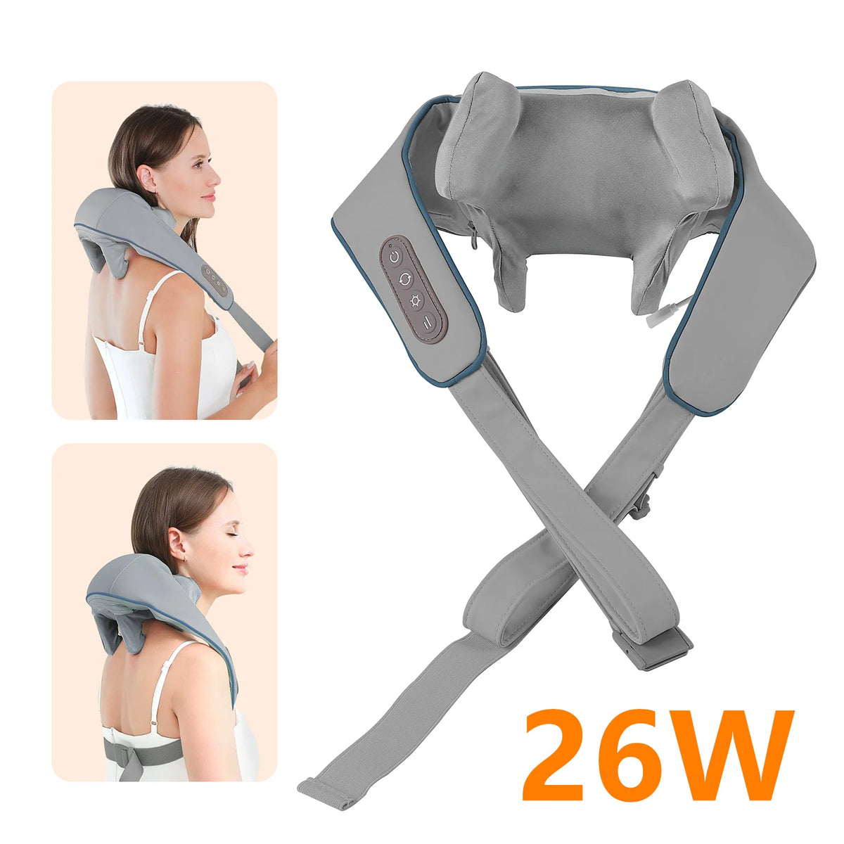 26W Neck, Shoulder & Back Kneading Massager