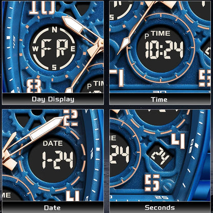 Timeless Elegance: Luxury Men's Square Quartz Chronograph Watch