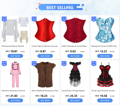 Women's Satin Lace-Up Corset Bustier