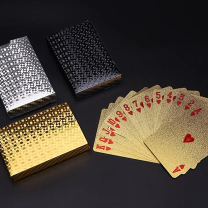 Luxury Gold Foil Playing Cards - Waterproof & Durable Poker Deck for Party & Gifts