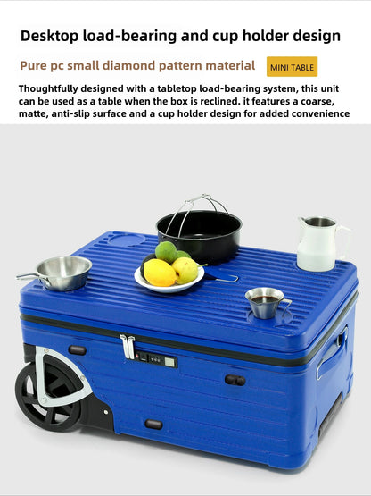 Camping Suitcase with Portable Table