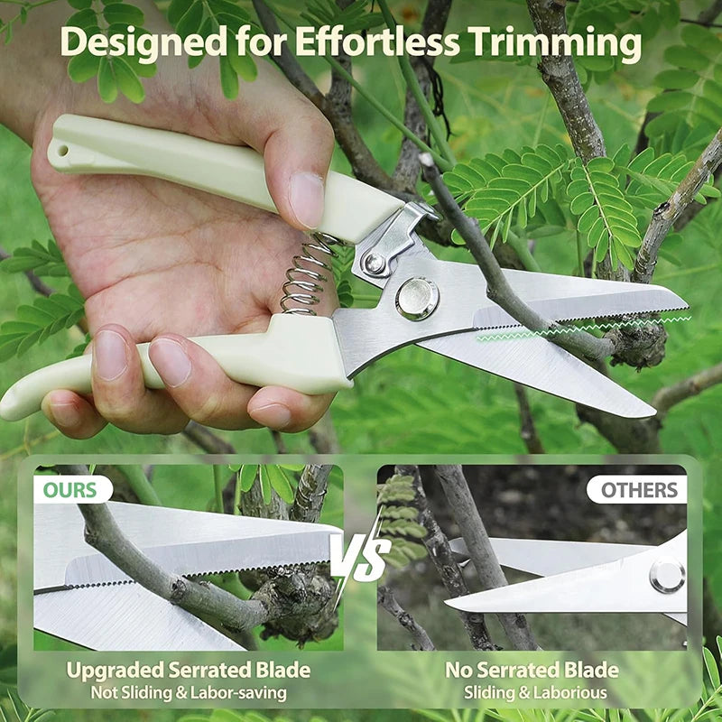 4PCS Stainless-Steel Precision Pruning Shears – Sharp, Reliable & Perfect for Every Garden