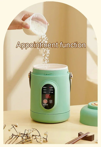 Portable mini electric rice cooker and lunchbox