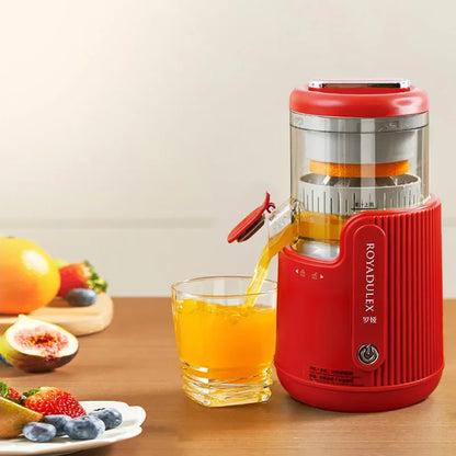 Large-Diameter Orange Juicer with Juice & Pulp Separator