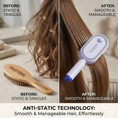 3-in-1 Hairbrush with Steam, Essential Oil, and Self-Cleaning