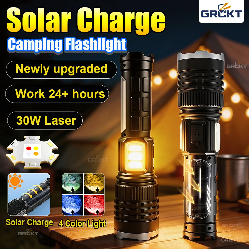 Powerful Rechargeable COB Flashlight for Every Adventure**