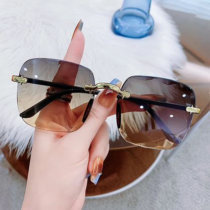 Women's Square Rimless Sunglasses (1 or 3 pieces)