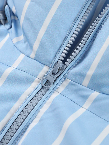 Women’s Striped Hooded Cotton Jacket