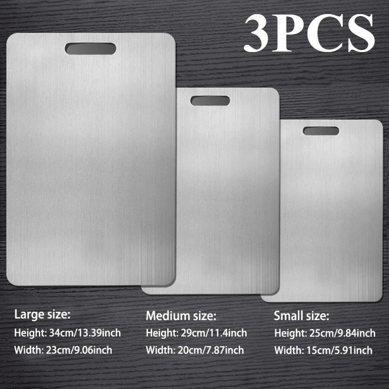 3PCS Stainless Steel Cutting Board