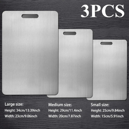3PCS Stainless Steel Cutting Board