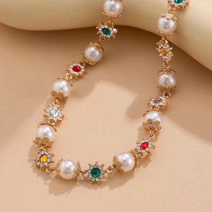 Elegant Pearl Choker Necklace