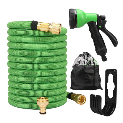 💦 Expandable High-Pressure Garden Hose with Double Metal Connector