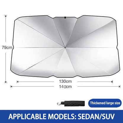 Keep Your Car Cool & Protected with the Ultimate Portable Windscreen Sun Shade
