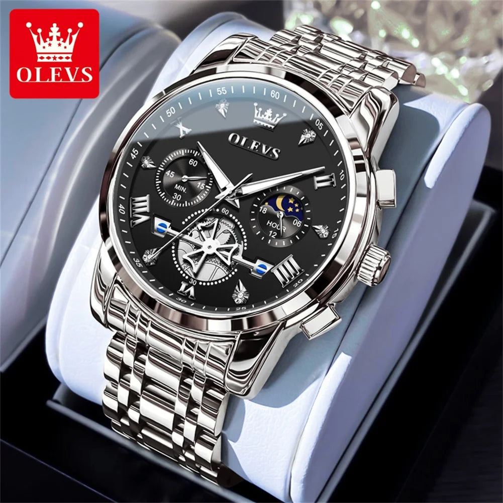 Luxury Moonphase Roman Dial Watch