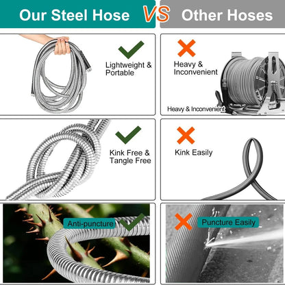 100ft Stainless Steel Garden Hose
