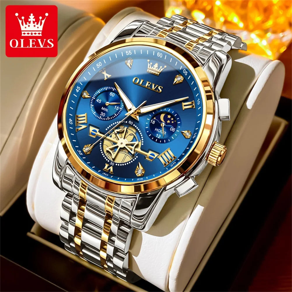 Luxury Moonphase Roman Dial Watch