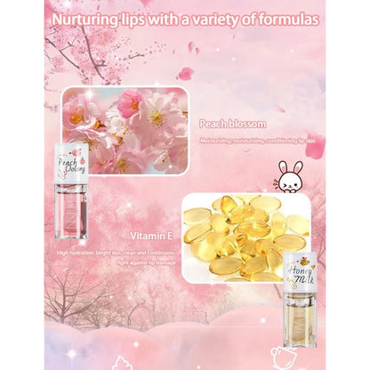 White Peach and Honey Lip Oil – Silky Hydration
