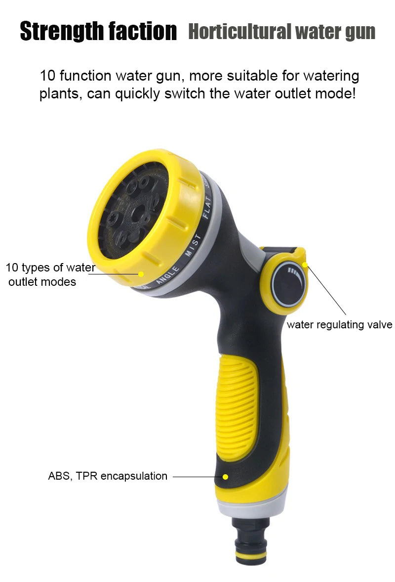 💧 10m High-Pressure Multifunctional Garden Water Gun with 10 Spray Modes