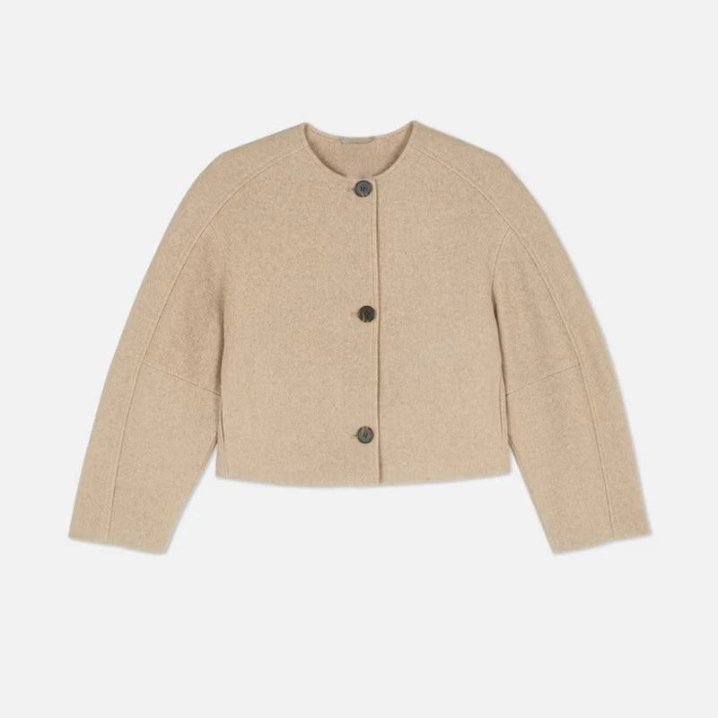 Women’s Wool-Inspired Short Coat