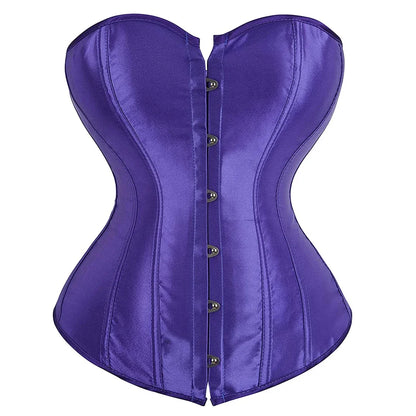 Women's Satin Lace-Up Corset Bustier