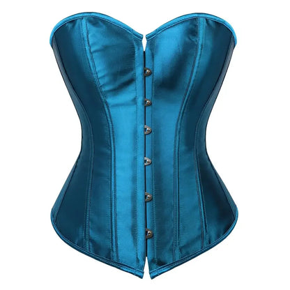 Women's Satin Lace-Up Corset Bustier