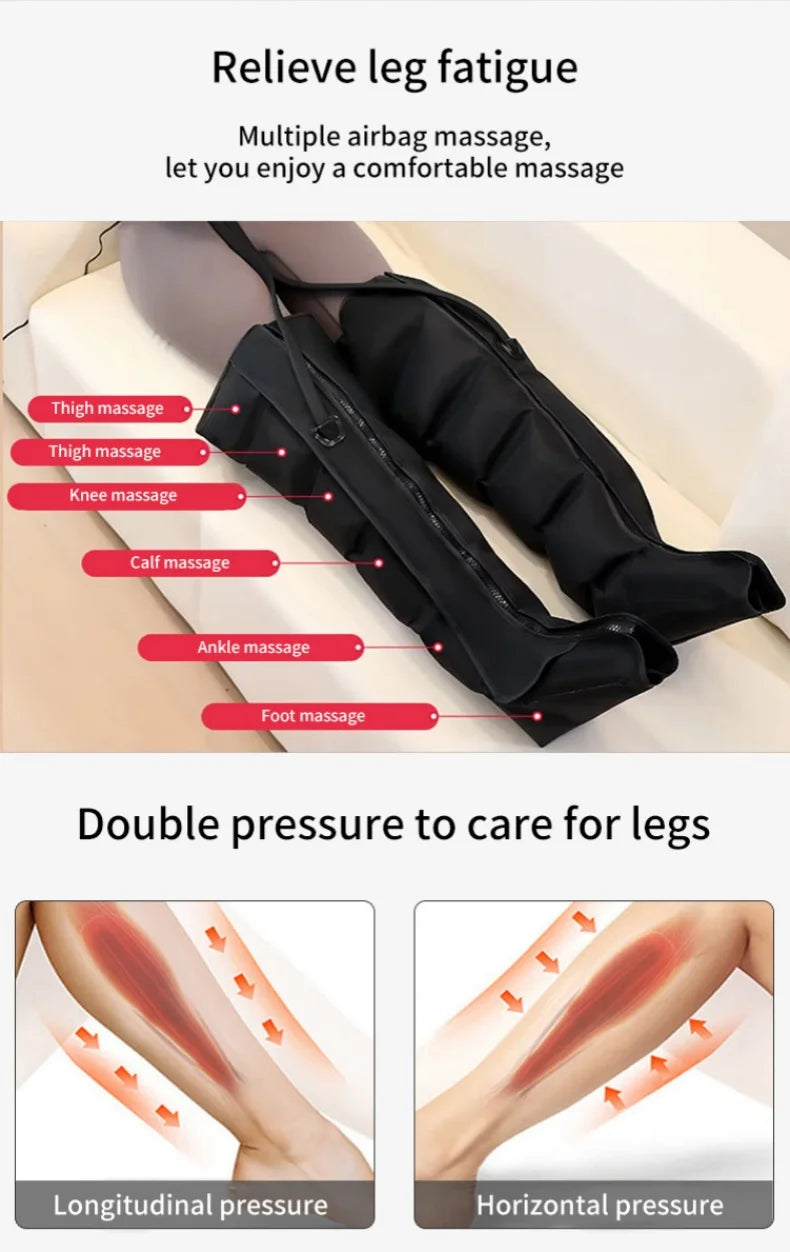 **AirRevive™ Air Compression Leg & Foot Massager Boots with Remote Control