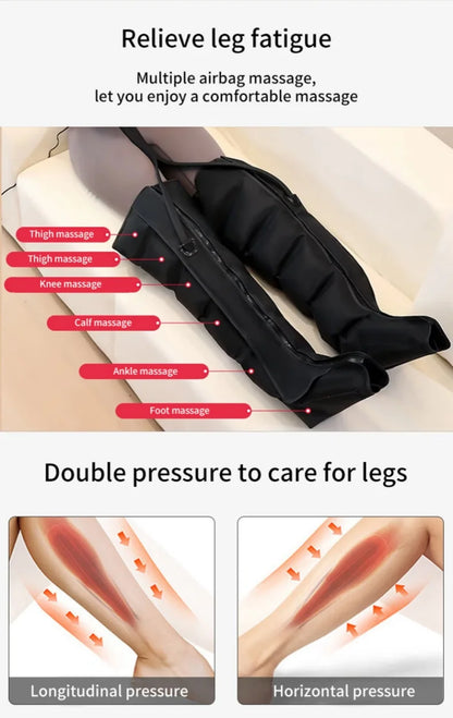 **AirRevive™ Air Compression Leg & Foot Massager Boots with Remote Control